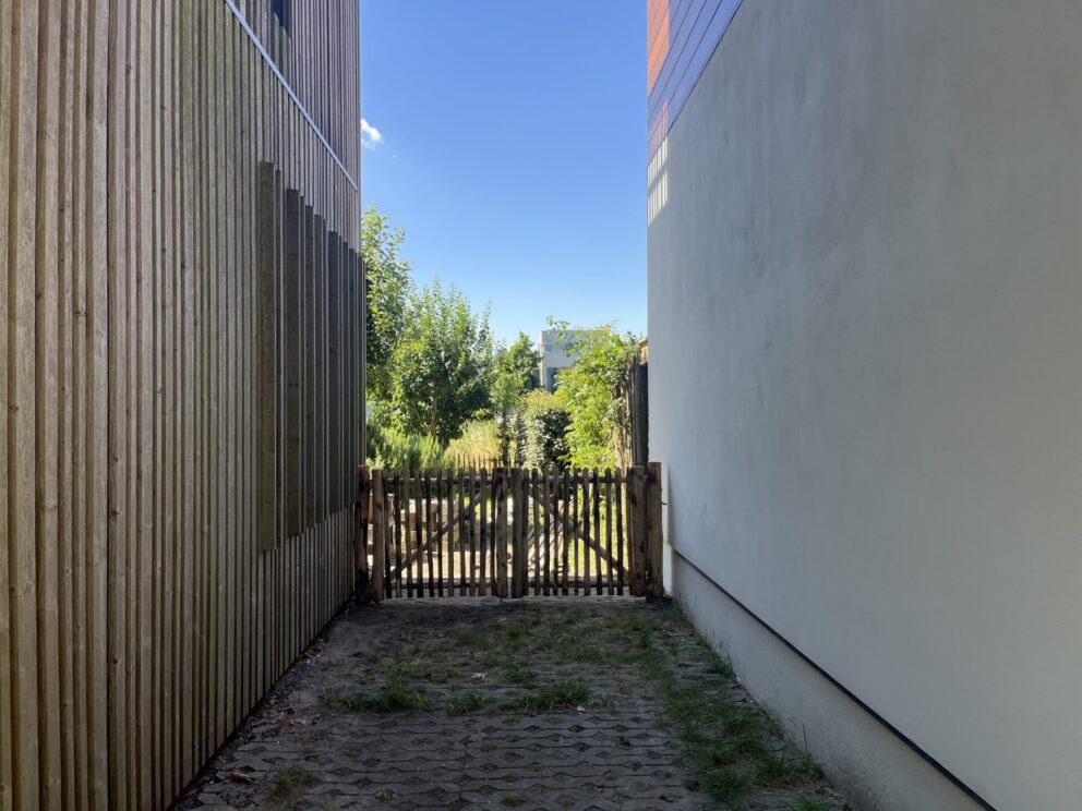 Schapenhek poort kastanje - volgens klantspecificaties, 100h x 105b (cm)