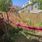 Robinia paal 300 cm lang, diam. 12-14 cm,geschild gepunt, hangmat